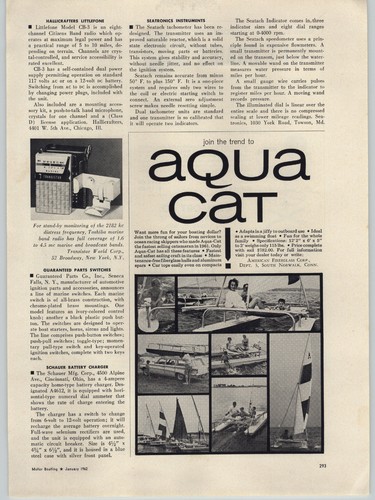 1962 paper aqua cat - paper,