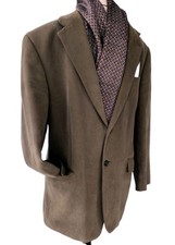 Fellini Slaters Mens Beige Brushed Cotton Moleskin Sports Jacket Blazer 44R VGC