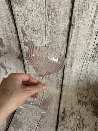 Pink ribbed champagne - pink,