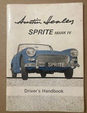 Vintage 1968 AUSTIN HEALEY SPRITE MARK IV DRIVER OWNERS MANUAL INSTRUCTION BOOK