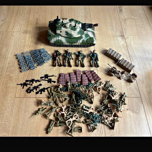 Mixed lot painted plastic toy - plastic,