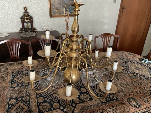 Large vintage brass - a,