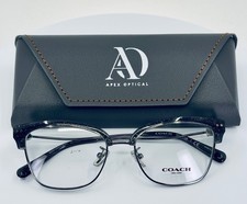 COACH HC5104B (9004) GUNMETAL Glitter Womens Cat Eye Eyeglasses 51-17-140 B:40