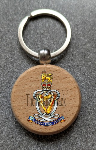 Round wooden keyring with - keyring, a