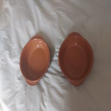 Denby Spice Individual Gratin Oval Roasting Dishes x 2