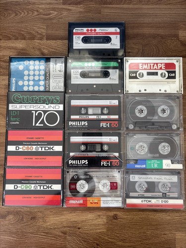 13x used audio cassette - used, tapes