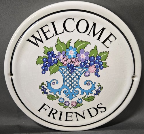 Round welcome ceramic - round,