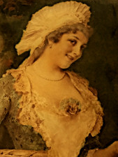 Antique Crystoleum 19th