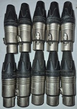 10x 3pin NEUTRIK XLR female