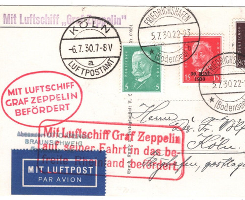 Germany graf zeppelin air mail - germany,