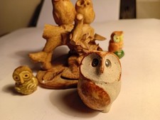 A Collection Of Owl Ornaments.