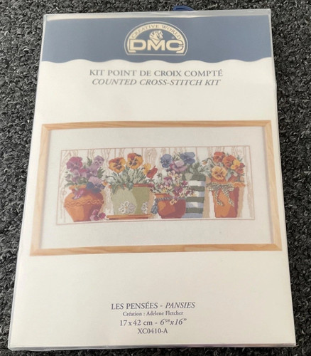 Dmc pansies counted - dmc,