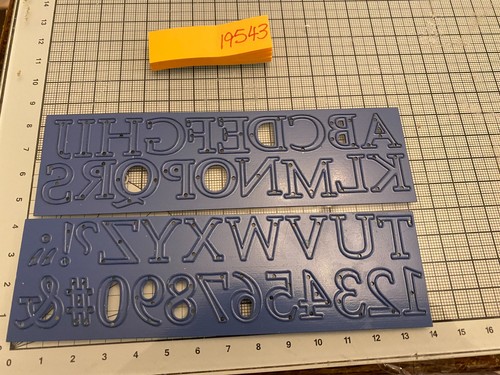 Spellbinders alphabet and - alphabet,