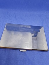 1930s Art Deco Stainless Steel Cigarette Case