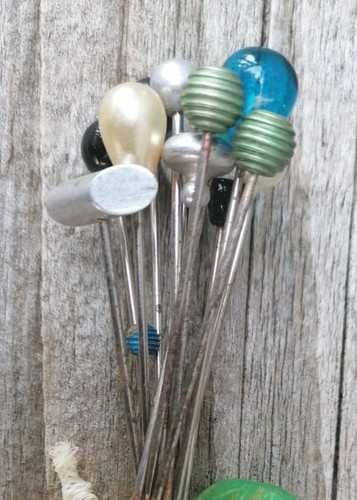 Lot vintage hat pins - of,