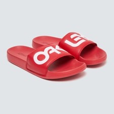 Oakley B1B Sliders Mens Casual Flip Flops Red White