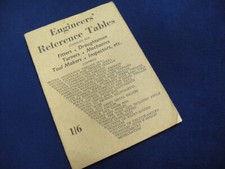Engineers Reference Tables for
