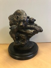 Leopard Mom & Babies Bronze