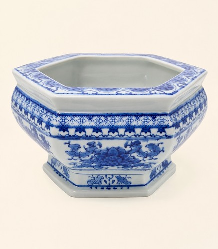 Vintage blue white - blue, ceramic
