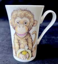 Cheeky Monkey “Do Not Feed The Animal” Bone China Mug By Roy Kirkham - 2004