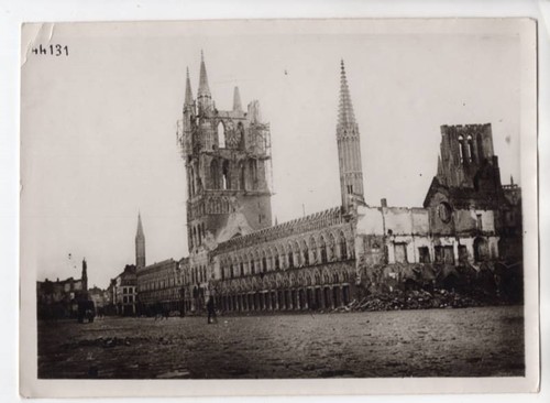Wwi ruins ypres belgium - wwi,