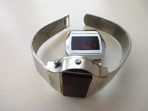 Red led sonar 1970 s - red, watches