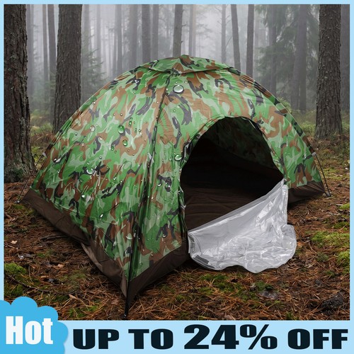 Man hiking family tents - family, pop