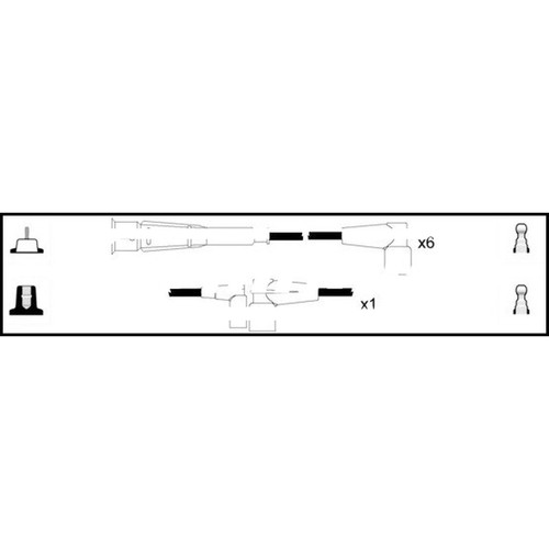 Leads ignition cables kit - ht,