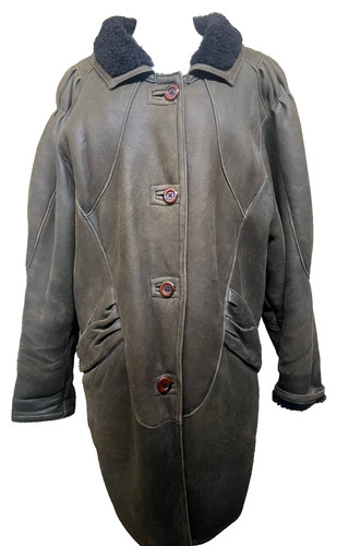 1980 sheepskin county coat - sheepskin,