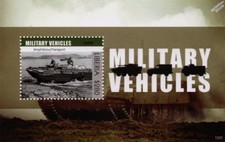 WWII GMC DUKW 353 (Duck) U.S. Amphibious Military Vehicle Stamp Sheet (Liberia)