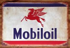 Mobil Oil Metal Garage Sign