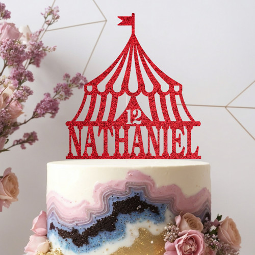 Circus tent glitter birthday - circus,
