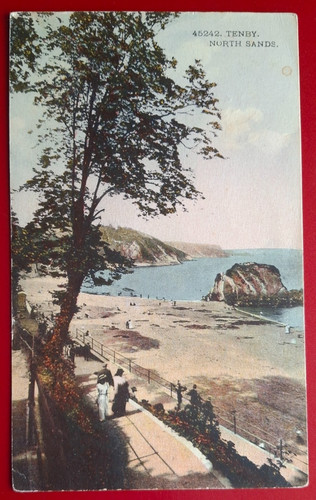 Vintage colour postcard - colour,
