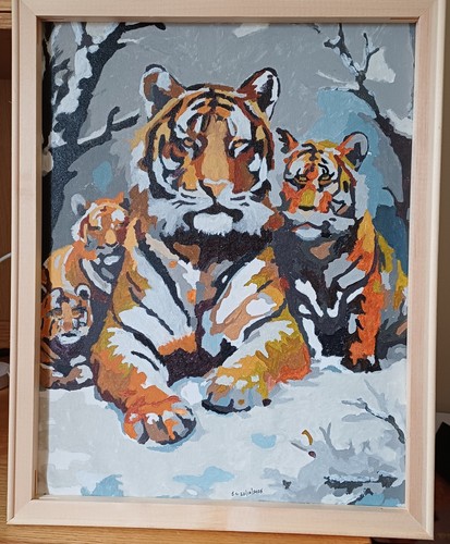 Hand painted acrylic - painted,