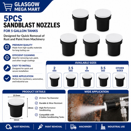 Sandblast nozzles for 5 - sandblast,