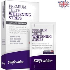 Fast-Acting Peroxide-Free Teeth Whitening Strips - 14 Day Treatment (28 Strips)
