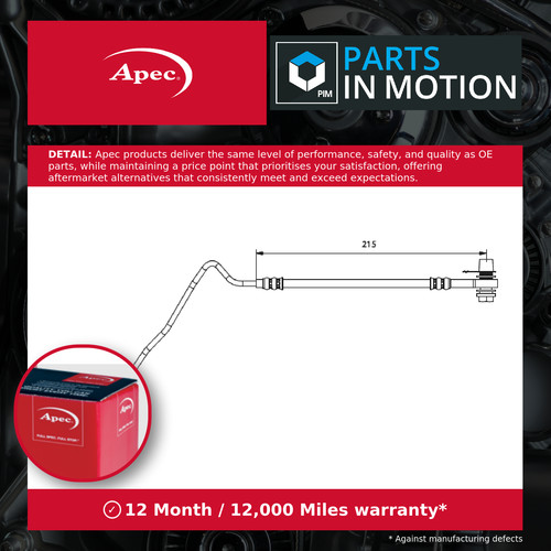 Brake hose fits - brake, vw
