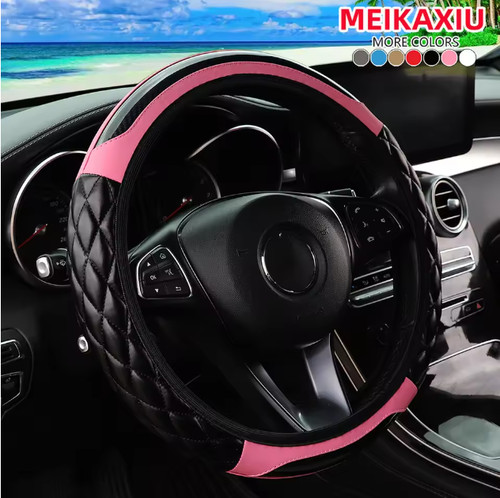 Leather car steering wheel - leather,