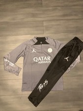 PSG Tracksuit Grey Jordan x Qatar Airways 1/4 Zip Players Version Paris Saint-G
