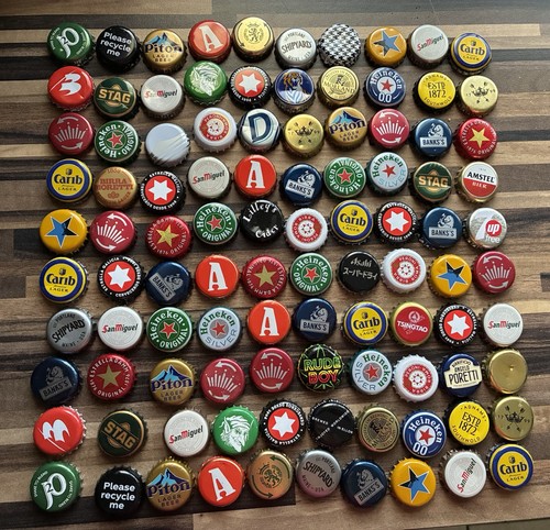 100 mixed bottle caps - mixed,