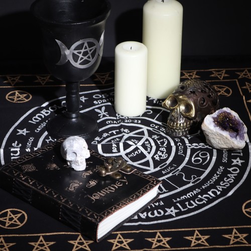 Esoteric fringed altar cloth - esoteric,