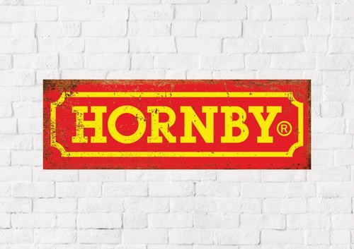 Hornby trains metal sign