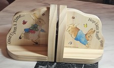 Peter Rabbit Wooden Book Ends