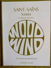 Saint-Saens - Sonata for clarinet and piano - Op.167 - Chester Music (sheet)