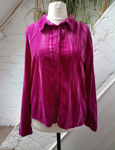 Primark pink velvet collared - pink,