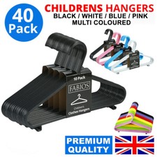 40 x KIDS PLASTIC HANGERS BABY