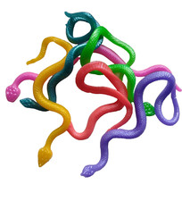 10 Stretchy Snakes Kids Party Bag Fillers Favour Fun Toys Halloween Gift Prizes