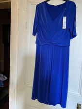 Roman Blue Midi Dress Size 14