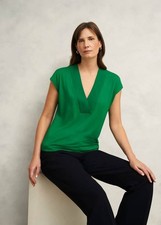 Hobbs Jonie Jersey Top M Green
