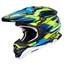 2026 SHOEI VFX-WR 06 HELMET SPARKLE TC3 YELLOW BLUE ADULT MOTOCROSS OFF ROAD NEW